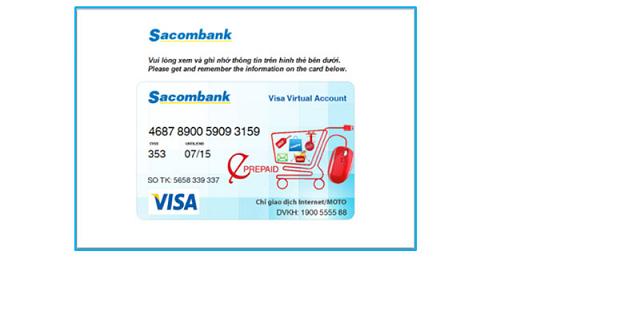 Thẻ visa ảo vô danh