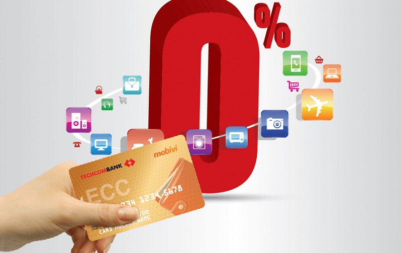 Trả góp qua thẻ tín dụng với lãi suất 0%