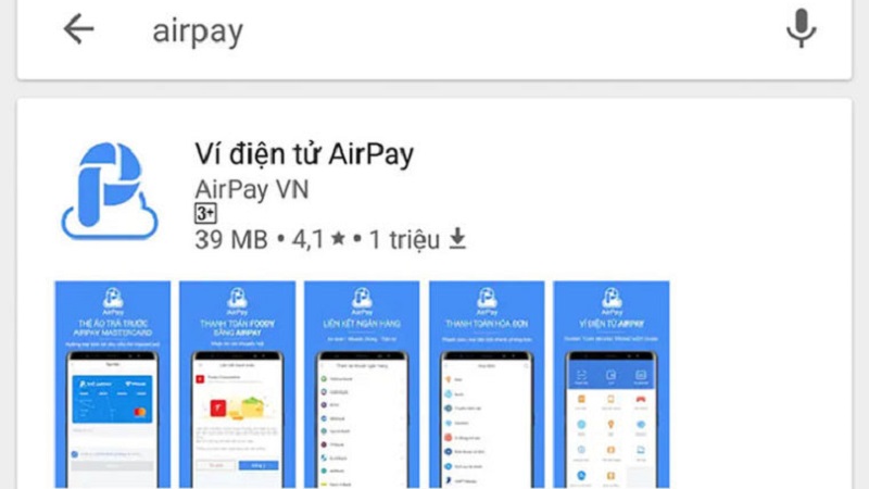Airpay hỗ trợ cài đặt trên hai hệ điều thành là Android và iOS