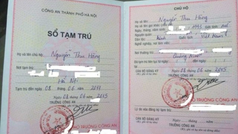 Định nghĩa sổ tạm trú KT3