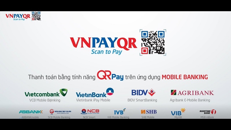 Một số ngân hàng tích hợp cổng thanh toán VNPAY trên mobile banking