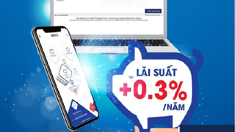 Mức lãi suất phụ thuộc vào kỳ hạn gửi tiết kiệm