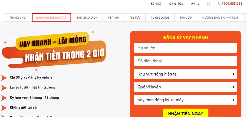 Vay tiền Tima như thế nào?