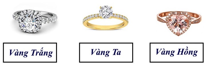 Phân biệt vàng trắng với vàng tây, vàng ta