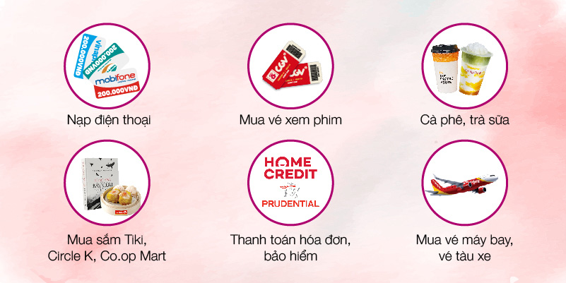 Các thẻ ưu đãi khi tham gia chương trình