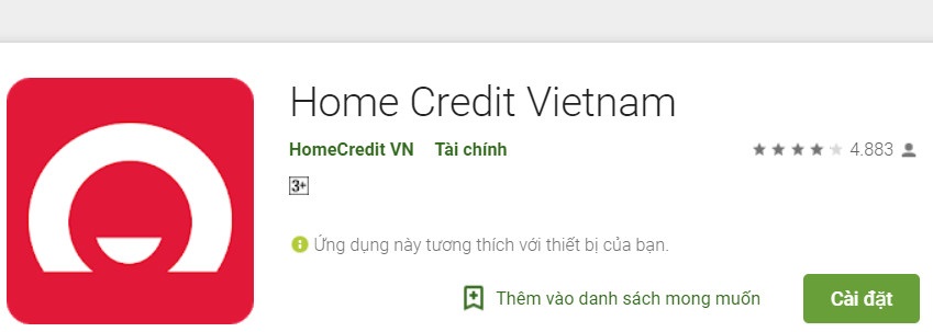 Tải và cài đặt ứng dụng Home Credit để tra cứu tiện lợi hơn