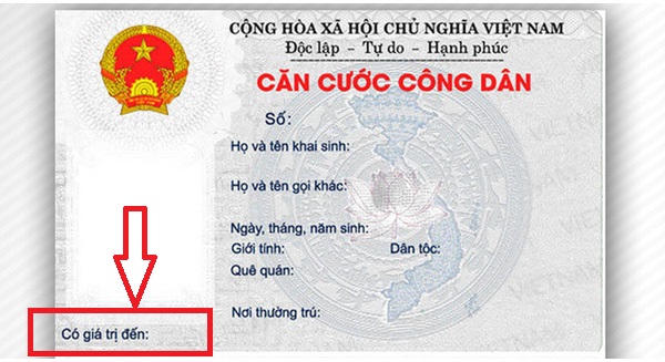 Thời hạn sử dụng CCCD