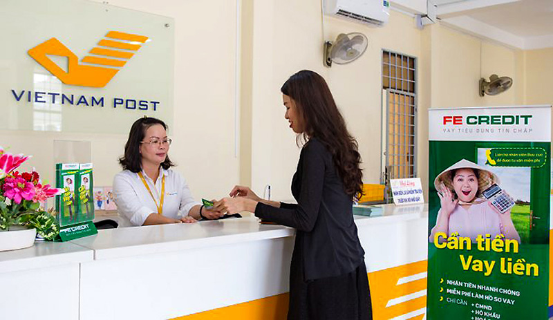 Vay tiền mặt Fe Credit tại bưu điện VNPost