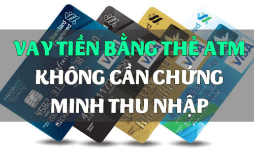 Vay tiền bằng thẻ atm