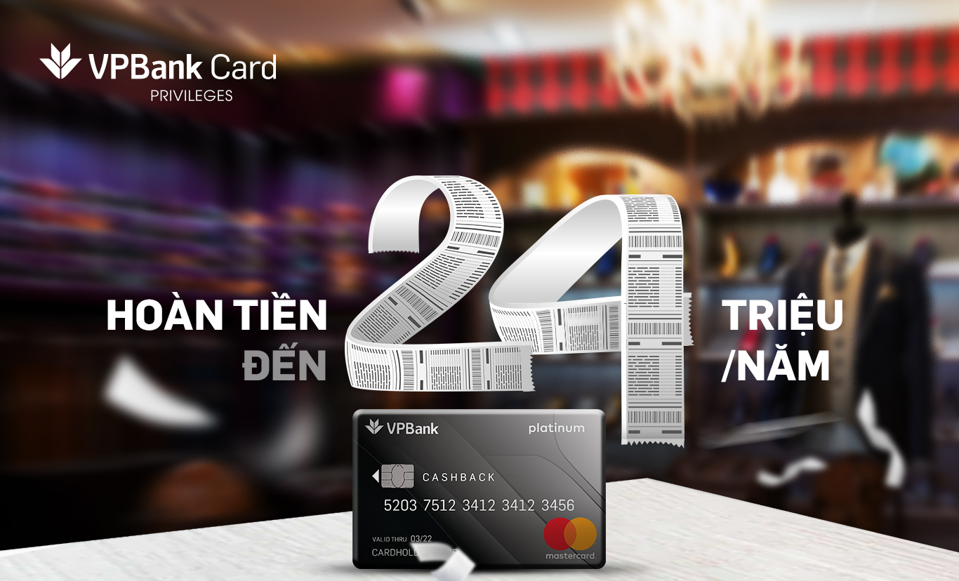 Thẻ tín dụng quốc tế VPBank MasterCard Platinum