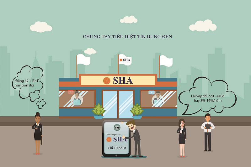SHA cho phép đăng ký khoản vay nhanh chóng, lãi suất cực thấp