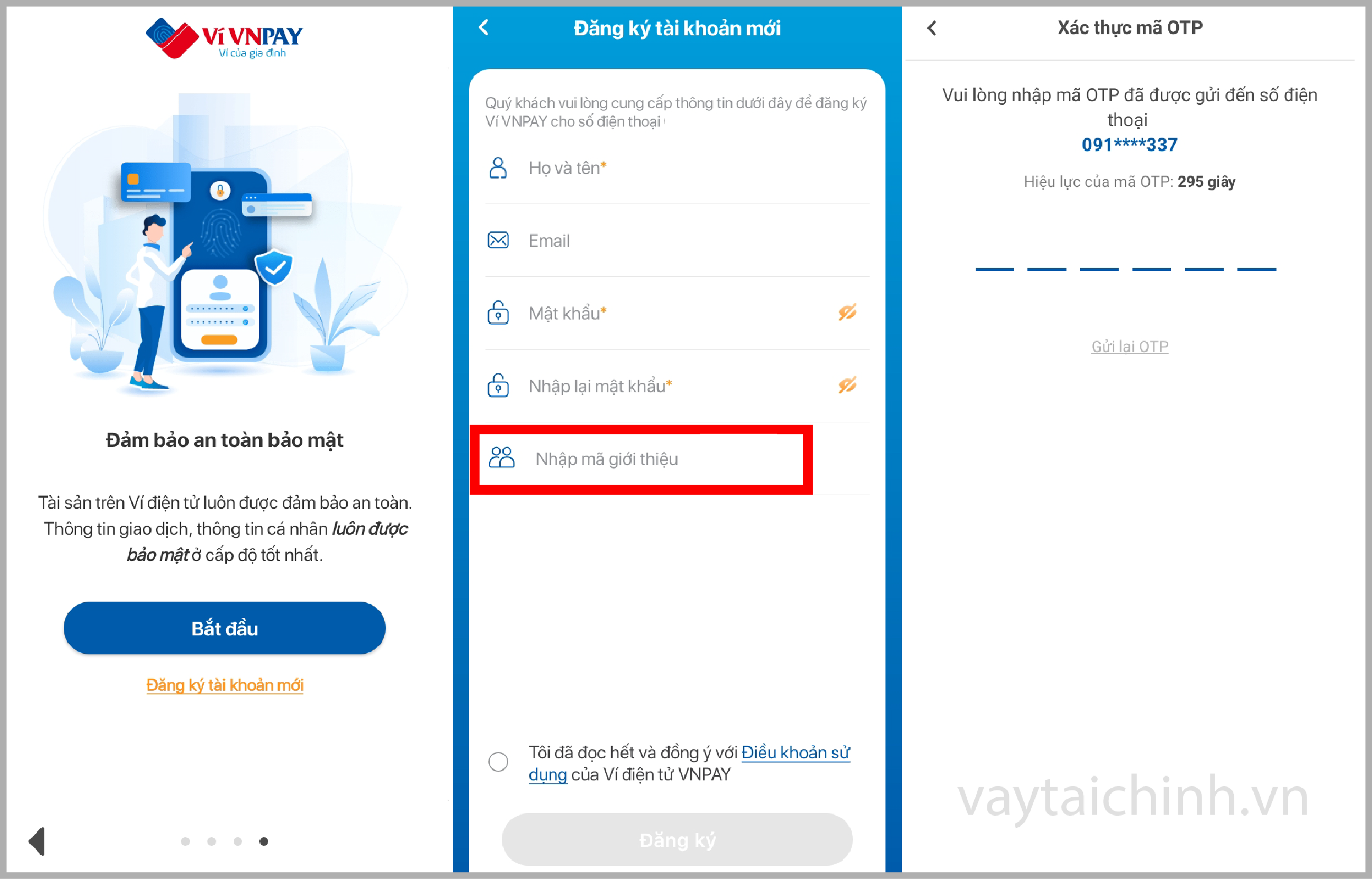 Nhập mã giới thiệu VNPAY 0942222402 để nhận được 70K ngay