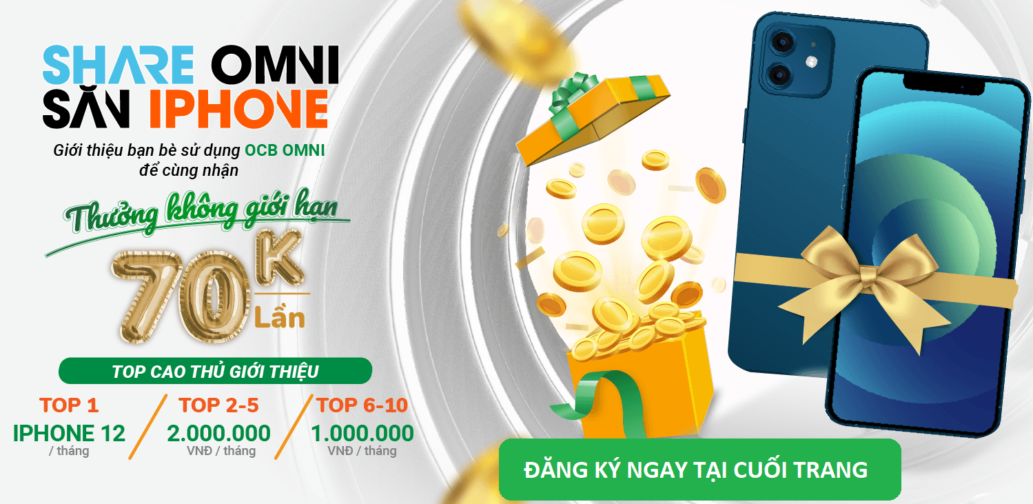 Hướng dẫn mời bạn bè tham gia OCB OMNI để kiếm tiền 70K