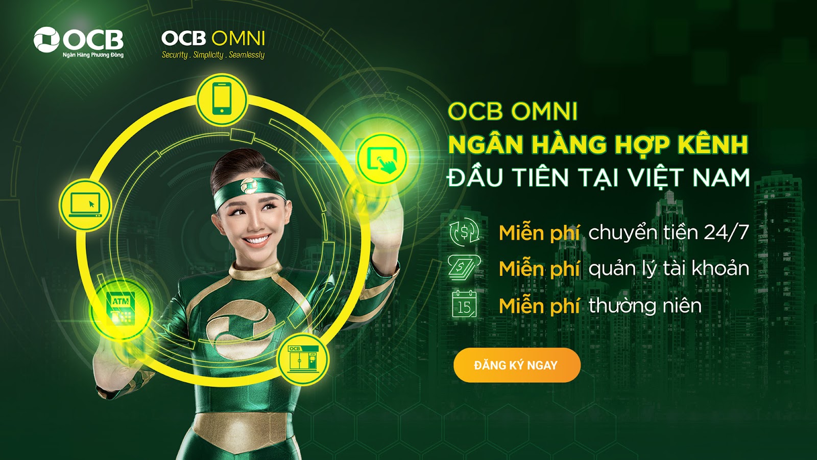 Hướng dẫn nhập mã giới thiệu OCB OMNI nhận ngay 30K miễn phí